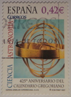 425º Aniversario Calendario Gregoriano