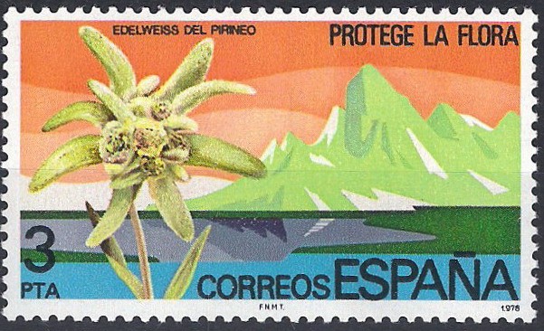 2469 Protección de la Naturaleza. Edelweiss del Pirineo.