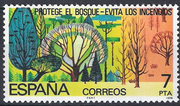 2471 Protección de la Naturaleza. Bosques, Evita incendios.