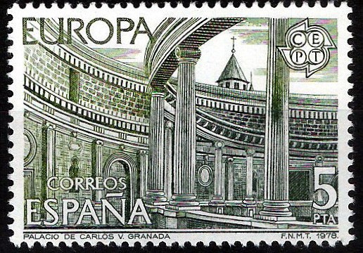 2474 Europa-CEPT. Palacio de Carlos V, Granada.