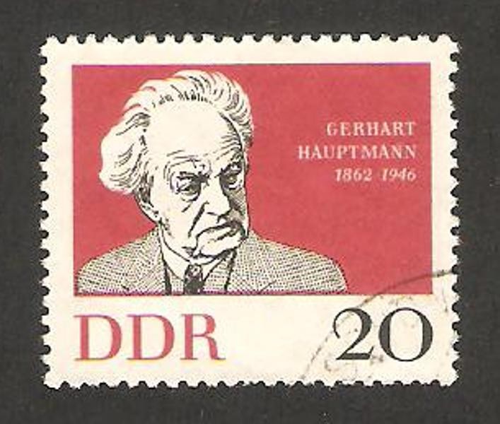 637 - centº del nacimiento del escritor gerhart hauptmann