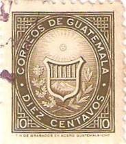 CORREO DE GUAREMALA 10 CENTAVOS
