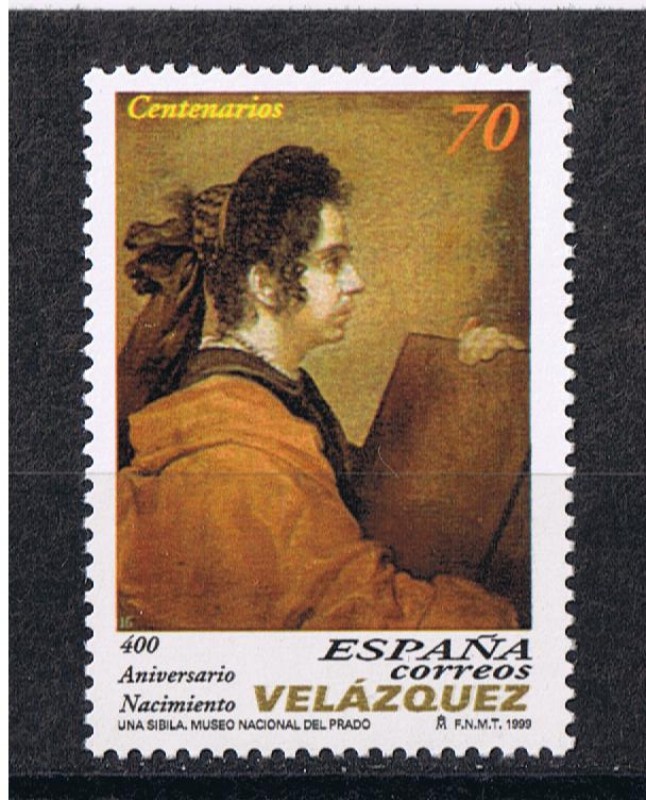 Edifil  3659  400º  Anive. del nacimiento de Diego Velázquez. 