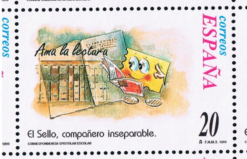 Edifil  3669  Correspondencia Epistolar Escolar.  El sello, compañero inseparable. 