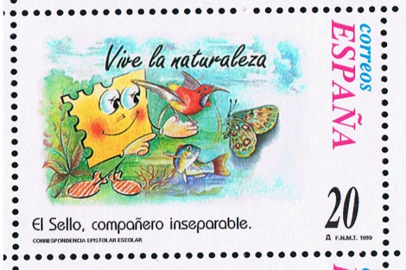 Edifil  3670  Correspondencia Epistolar Escolar.  El sello, compañero inseparable. 