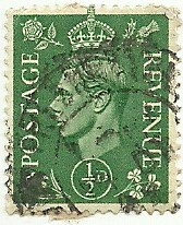 George VI 1937 0,5d