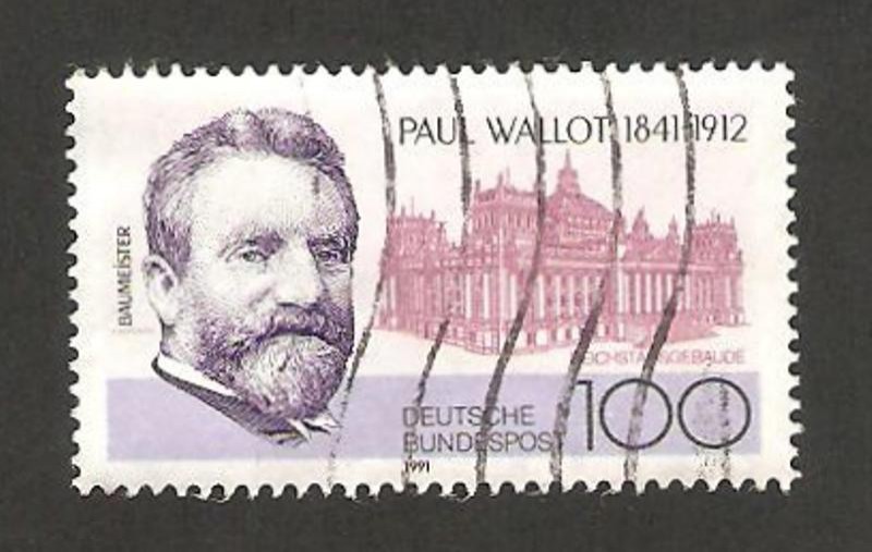 150 anivº del nacimiento del arquitecto paul wallot
