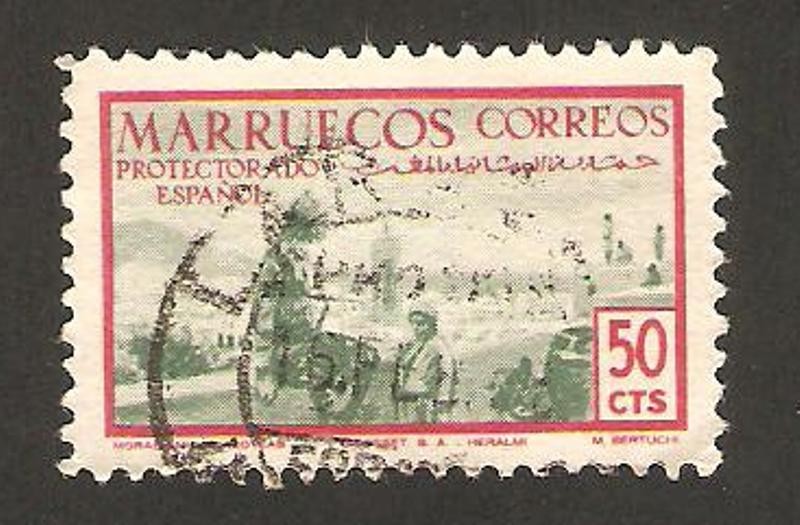 Marruecos protectorado español - 350 - moras en las azoteas