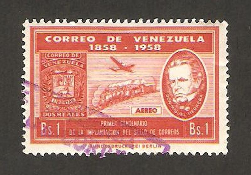 Centº del sello de correos, Miguel Herrera