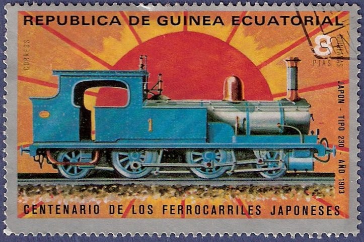 GUINEA EC Centenario ferrocarriles japoneses 8