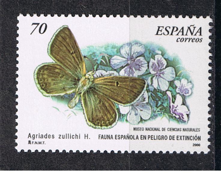 Edifil  3695  Fauna española en peligro de extinción.  Mariposas.  