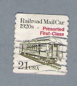 Railroad Mail Car 1920