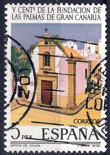 2478 V Centenario de la Fundación de Las Palmas de Gran Canarias. Ermita de Colón.