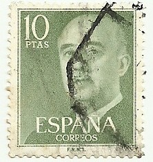 General Franco 1955 10pts