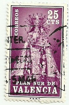 Plan sur de Valencia 1973 25cts