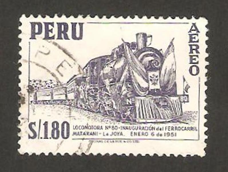 inauguración del ferrocarril matarani