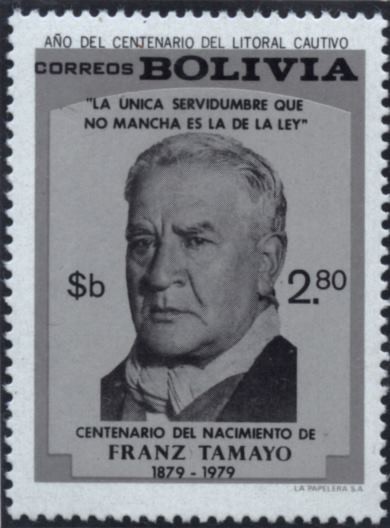 Conmemoracion del centenario del nacimiento de Franz Tamayo
