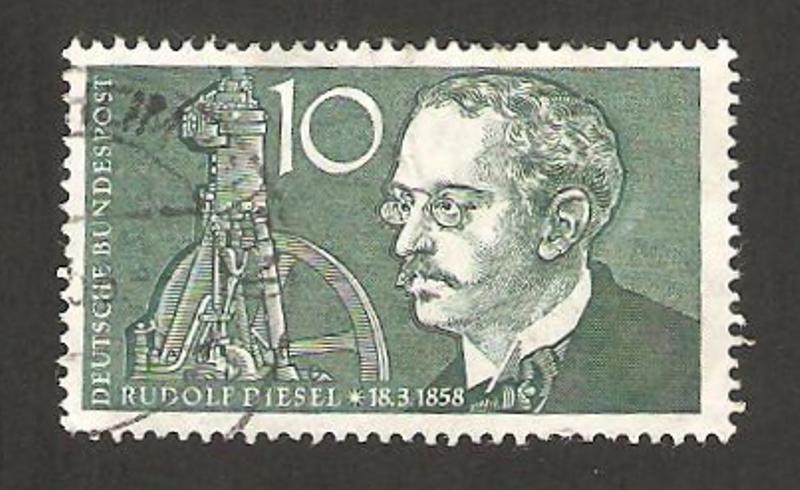 156 - Centº del nacimiento de Rudolf Diesel