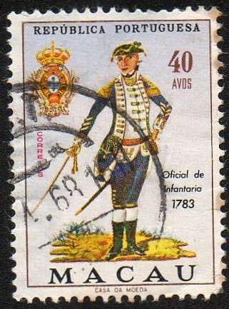 Oficial de infantería 1783