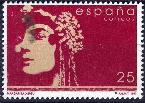 3152 Mujeres españolas famosas,Margarita Xirgu.