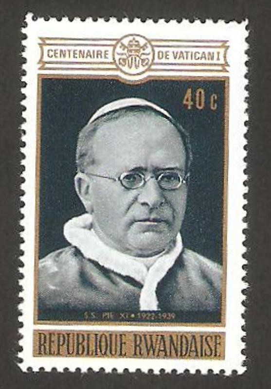 centº del concilio vaticano I, Pio XI