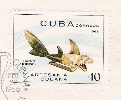 Artesanía Cubana. Tiburón Cuerno