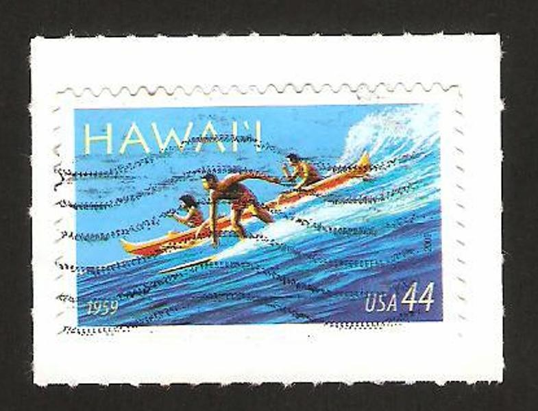 4206 - 50 Anivº del Estado de Hawai, surf y canoa