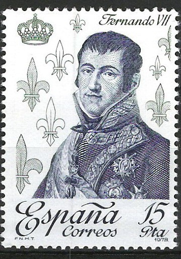 2501 Reyes de España. Casa Borbón. Fernando VII.
