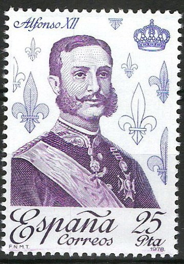 2503 Reyes de España. Casa Borbón. Alfonso XII.