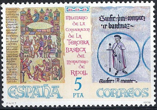 2506 Milenario de la Consagración de la tercera Basílica  del Monasterio de Sta. María  de Ripoll.