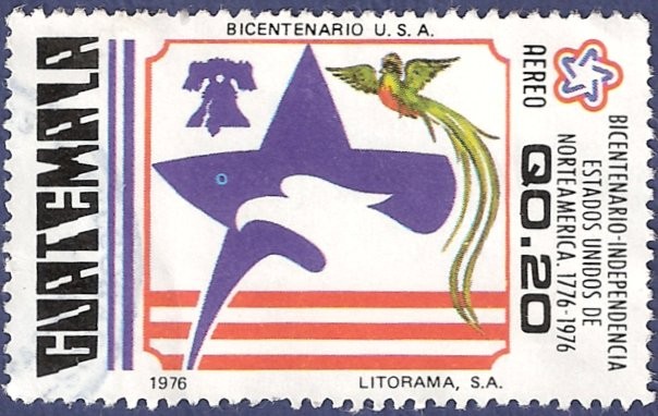 GUATEMALA Bicentenario EEUU 0.20 aéreo (1)