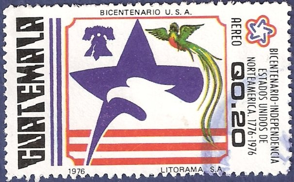 GUATEMALA Bicentenario EEUU 0.20 aéreo (2)