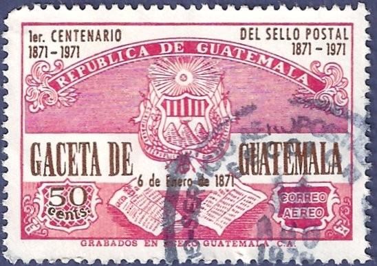 GUATEMALA Gaceta de Guatemala 0.50