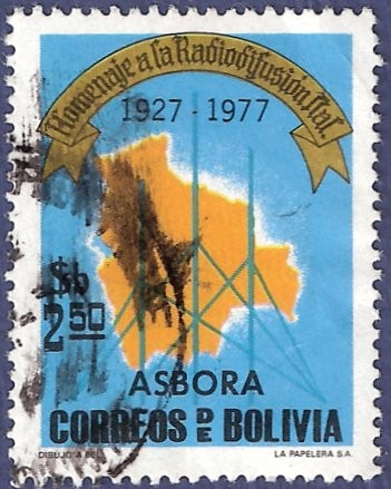 BOLIVIA Radiodifusión Asbora 2,50