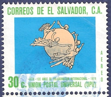 EL SALVADOR Unión Postal Universal 30 aéreo