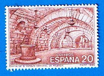 nº 3074  FILATEM´90  ( Cripta de San Antolin Palencia )