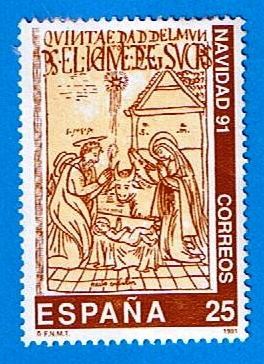 nº 3142  Navidad 1090 ( nacimiento de Cristo )