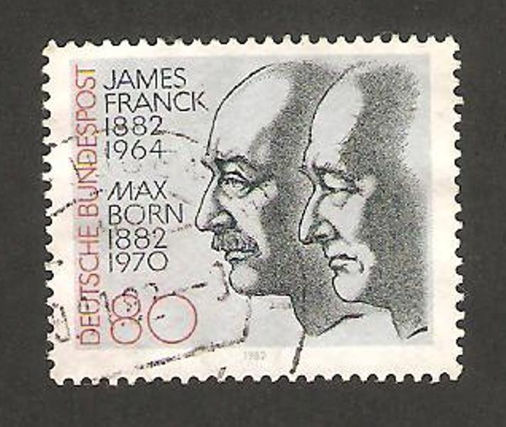 979 - Centº del nacimiento de los físicos max born y james franck, premios nobel