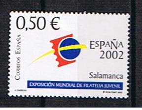 Edifil  3877  Esposición Mundial de Filatelia Juvenil España 2002.  