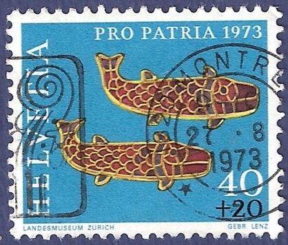 SUIZA Pro patria 1973 40+20