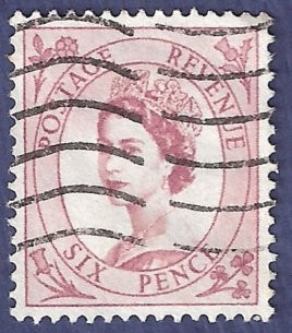 UK Six pence Postage Revenue 6