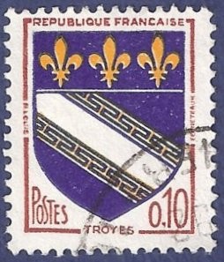FRA Yvert 1353 Troyes 0,10
