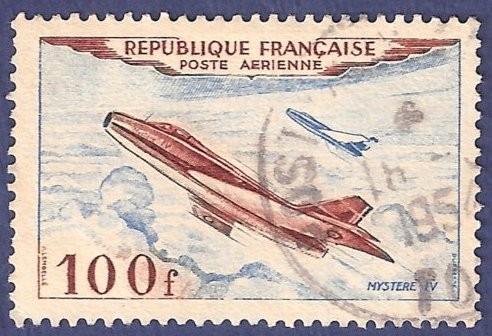 FRA Yvert 30 Aérien Mystere IV 100 aéreo