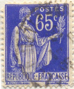 Postes Republique française azul