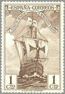 ESPANA 1930 531 Barcos España: Carabela Santa Maria  NUEVO