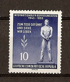 DDR (RDA) 10 aniversario de la liberacion de los campos de deportacion
