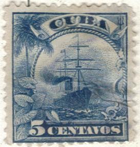 CUBA 1899 (S230) Oceano 5c