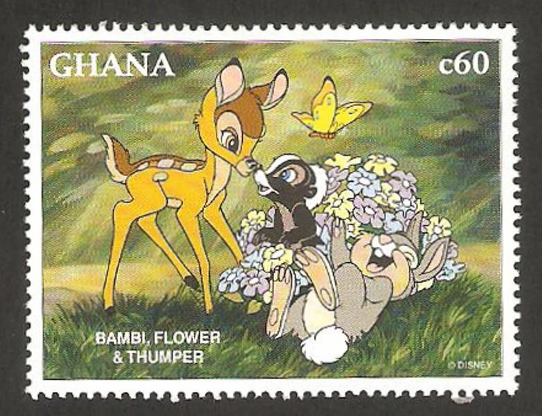 bambi, flor y tambor