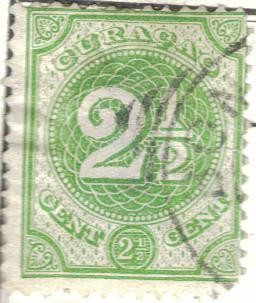 CURASAO 2 1/2 cent pi