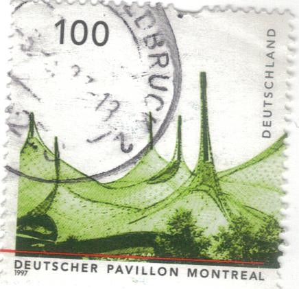 pi ALEMANIA 1997 deutscher pavillon montreal 100 
